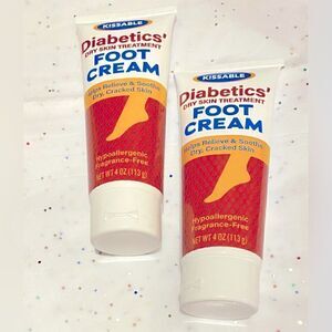 🎁Set of 2 Kissable 🎀Diabetics Dry skin Treatment Foot Cream 4 OZ 💥